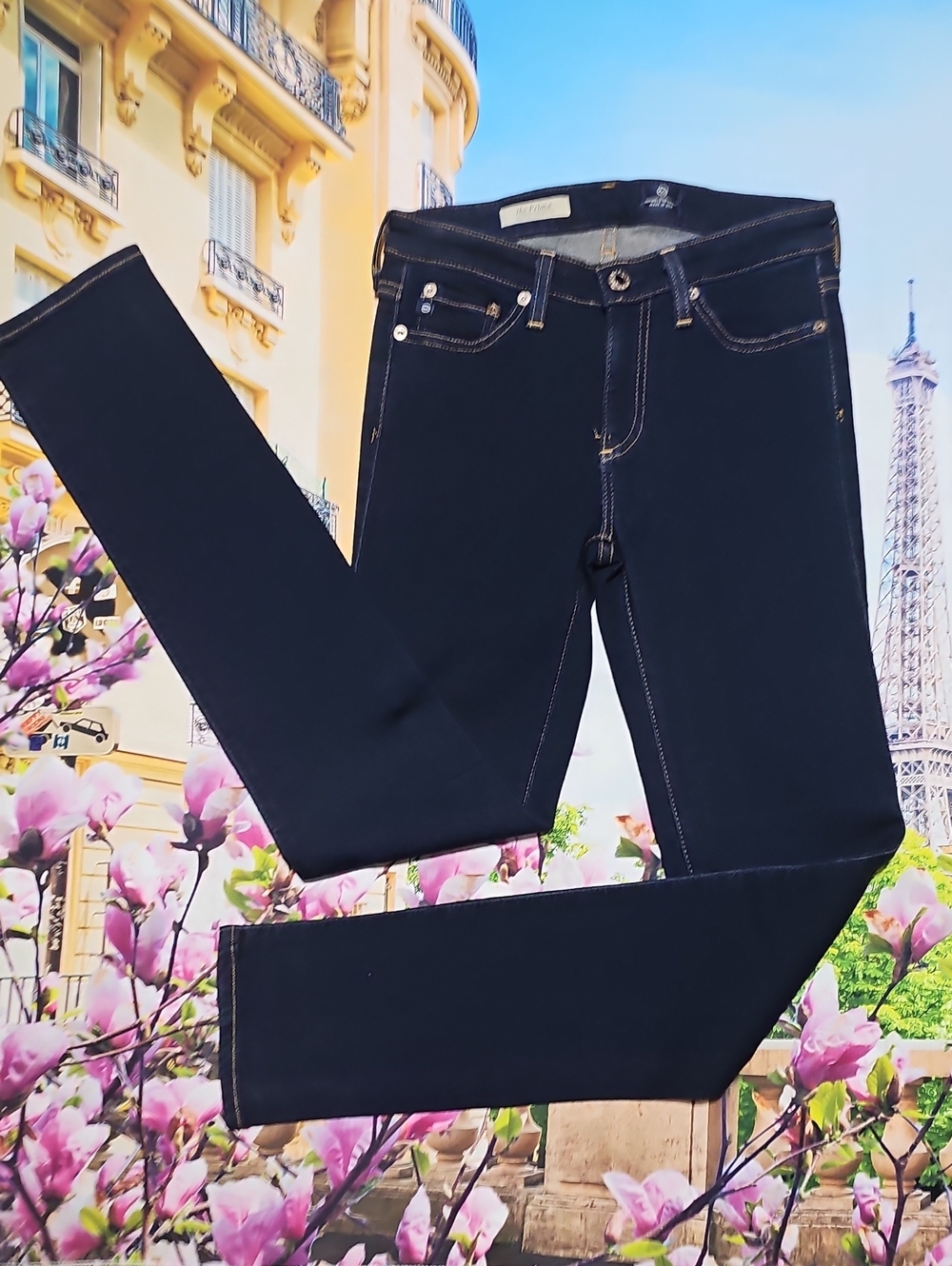 Ag Adriano Goldschmied Dark Navy Skinny Jeans Size 25